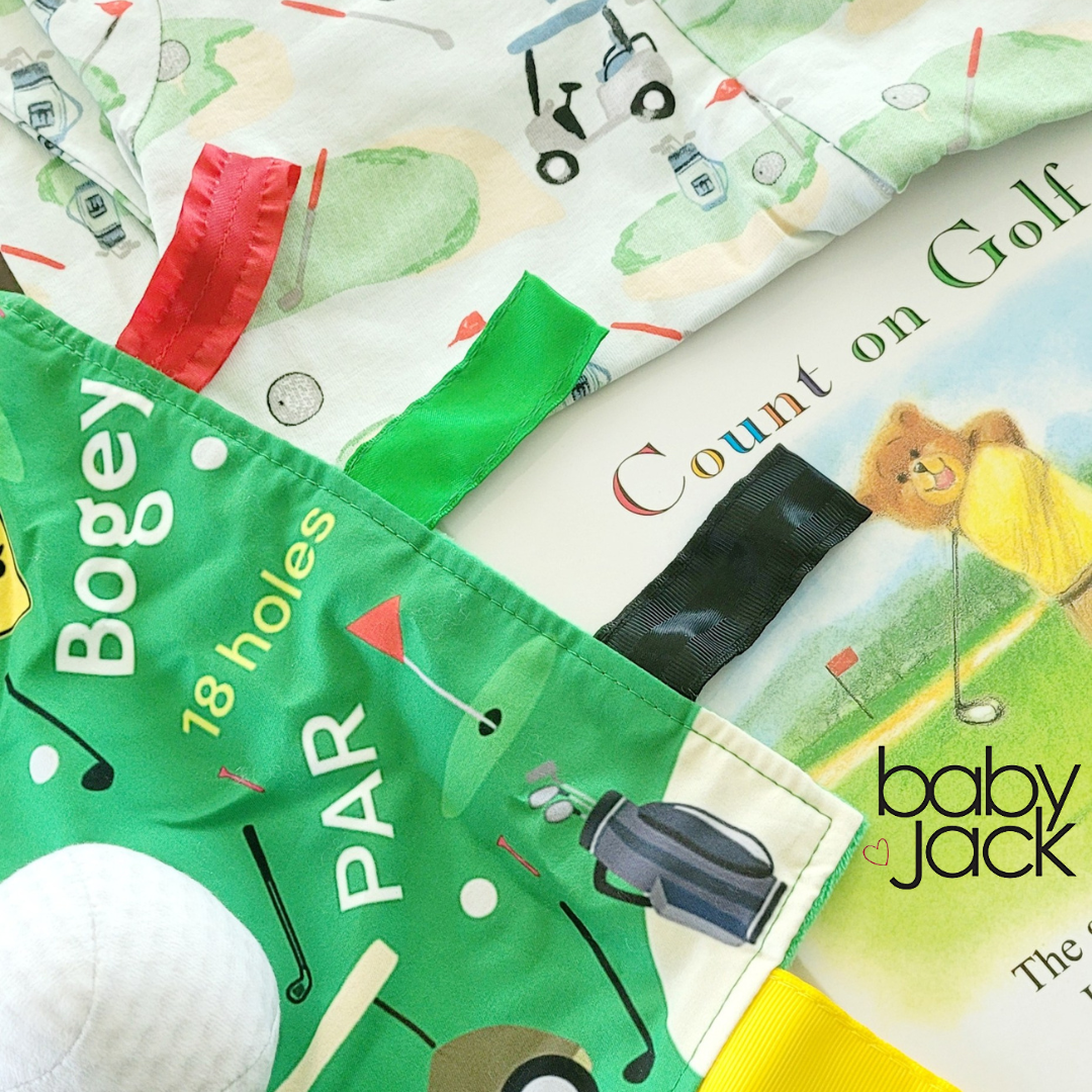 Golf Learning Lovey Stroller Tag Toy for Kids by Baby Jack & Co.
