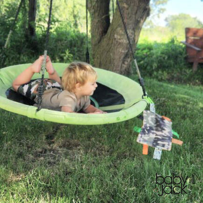 Army Camouflage Military Crinkle Tag Square Lovey