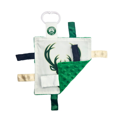 Milwaukee Bucks Licensed NBA Sports Baby Crinkle Tag Toy