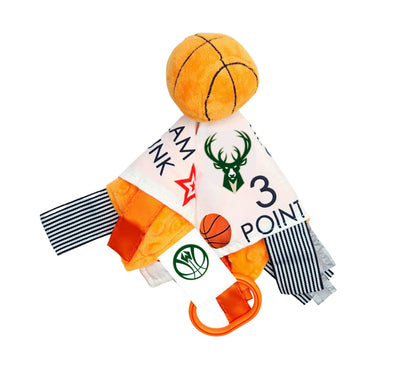 Milwaukee Bucks Licensed NBA Sports Baby Crinkle Tag Toy