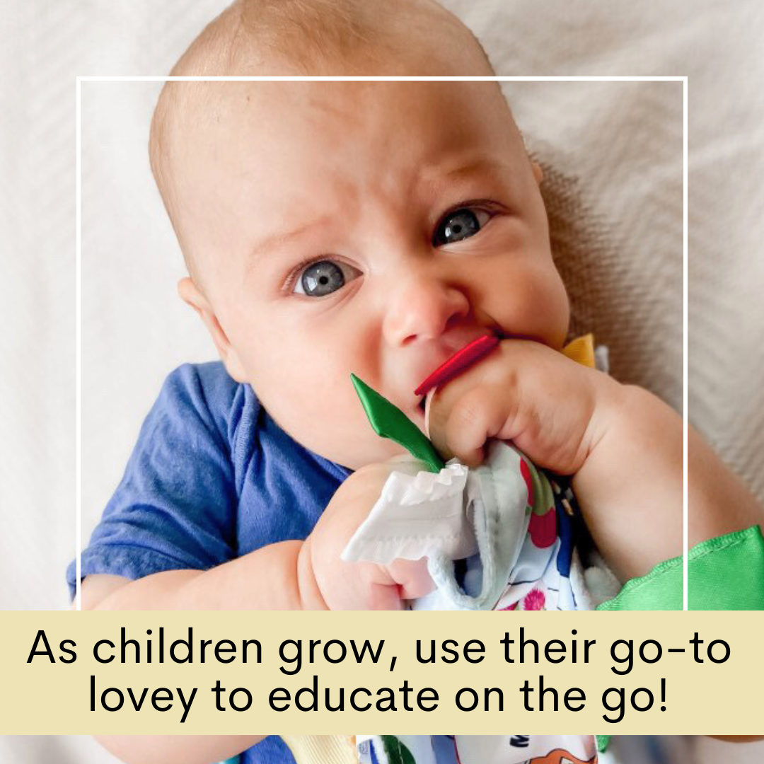 Vermont State Tag Toy Crinkle Square That Teaches Facts