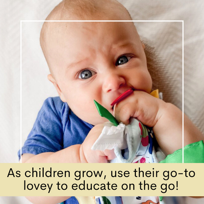 Vermont State Tag Toy Crinkle Square That Teaches Facts