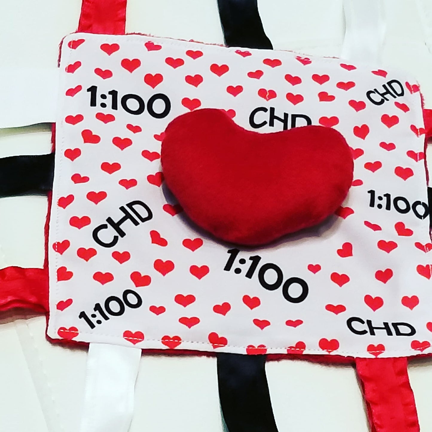 CHD Awareness 1:100 Tag Toy Lovey by Baby Jack