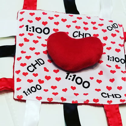 CHD Awareness 1:100 Tag Toy Lovey by Baby Jack