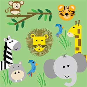 Jungle Zoo Learning Lovey Collection