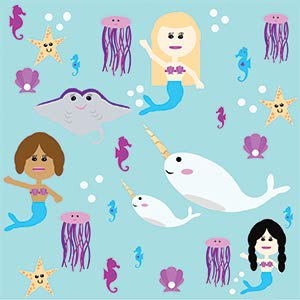 Mermaid Narwhals Learning Lovey Collection