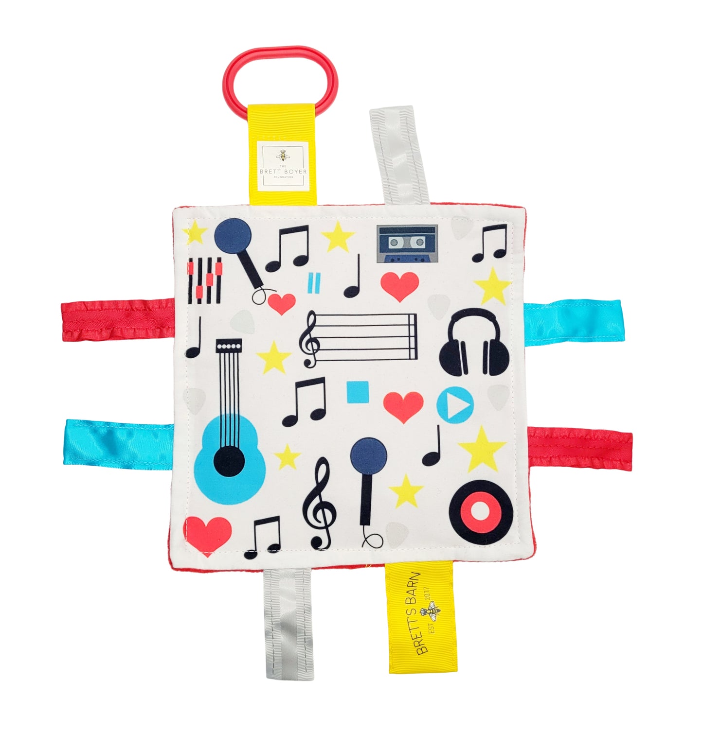 Music Instruments Notes Crinkle Tag Toy