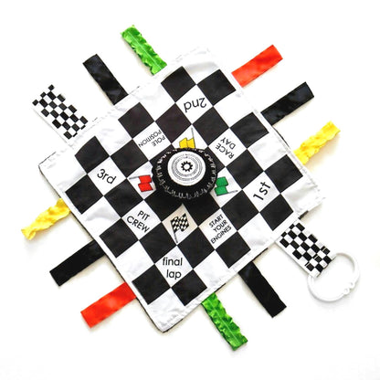 Racing Flag "Start your Engines" Learning Lovey Toy